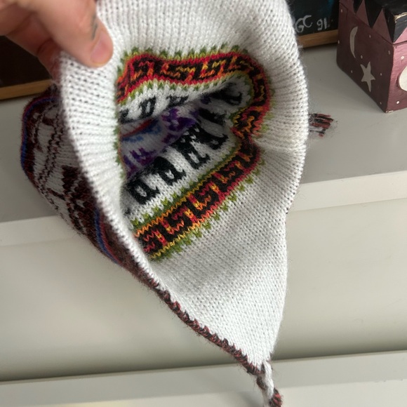 Alpaca Lama wool reversible tuque. New, never worn.Made in PERU - Picture 15 of 15